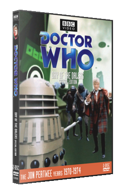 My photo-montage cover for Day of the Daleks - photos (c) BBC