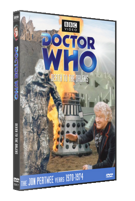 My photo-montage cover for Death To The Daleks - photos (c) BBC