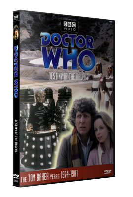 My photo-montage cover for Destiny of the Daleks - photos (c) BBC