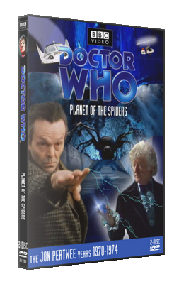 My photo-montage cover for Planet of the Spiders - photos (c) BBC