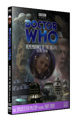 My photo-montage cover for Remembrance of the Daleks - photos (c) BBC