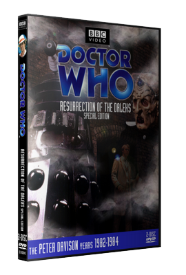 My photo-montage cover for Resurrection of the Daleks: Special Edition - photos (c) BBC