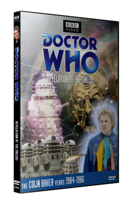 My photo-montage cover for Revelation of the Daleks - photos (c) BBC