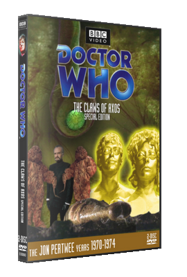 My photo-montage cover for The Claws of Axos: Special Edition - photos (c) BBC