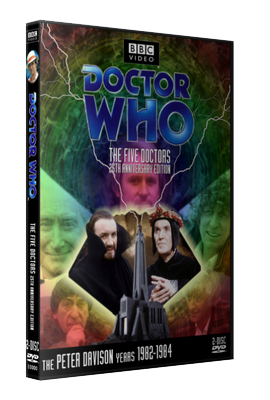 My photo-montage cover for The Five Doctors: 25th Anniversary Edition - photos (c) BBC