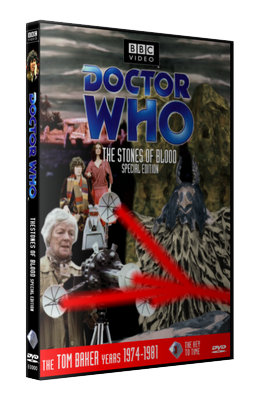 My photo-montage cover for The Stones of Blood: Special Edition - photos (c) BBC