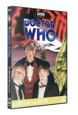 My photo-montage cover for The Three Doctors: Special Edition - photos (c) BBC