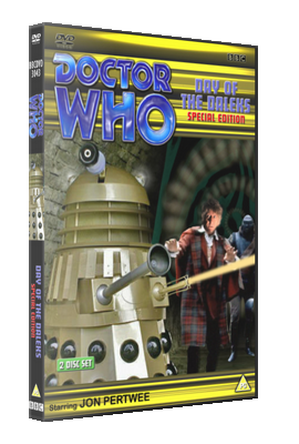 My alternative style photo-montage cover for Day of the Daleks - photos (c) BBC