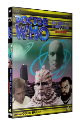 My alternative style photo-montage cover for The Trial of a Time Lord 5-8: Mindwarp - photos (c) BBC