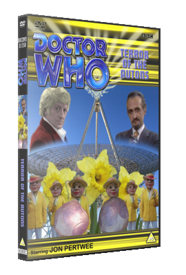 My alternative style photo-montage cover for Terror of the Autons - photos (c) BBC