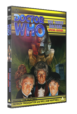 My alternative style artwork cover for The Three Doctors: Special Edition