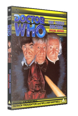 My alternative style artwork cover for The Three Doctors: Special Edition