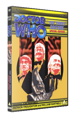 My alternative style artwork cover for The Three Doctors: Special Edition