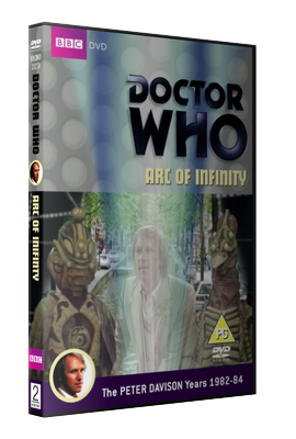My photo-montage cover for Arc of Infinity - photos (c) BBC