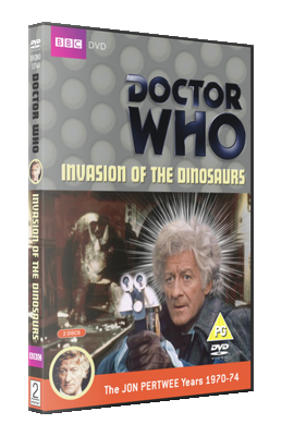 My photo-montage cover for Invasion of the Dinosaurs - photos (c) BBC