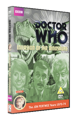 My artwork cover for Invasion of the Dinosaurs