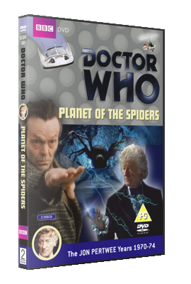 My photo-montage cover for Planet of the Spiders - photos (c) BBC