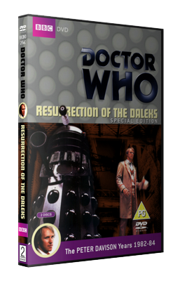 My photo-montage cover for Resurrection of the Daleks: Special Edition - photos (c) BBC