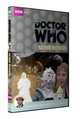My photo-montage cover for Silver Nemesis - photos (c) BBC