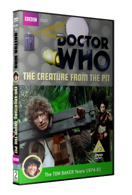 My photo-montage cover for The Creature From The Pit - photos (c) BBC
