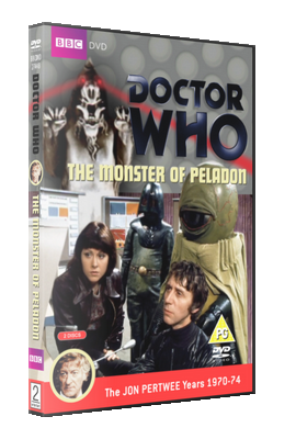 My photo-montage cover for The Monster of Peladon - photos (c) BBC