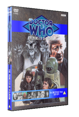 My original style artwork cover for The Monster of Peladon