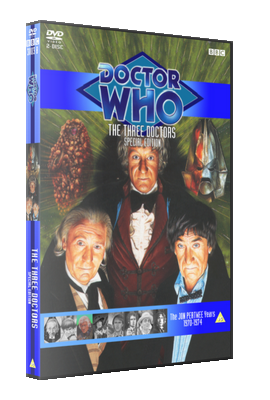 My original style artwork cover for The Three Doctors: Special Edition