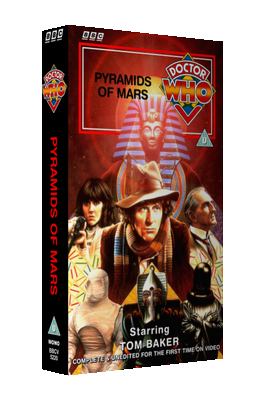 My original cover for Pyramids of Mars