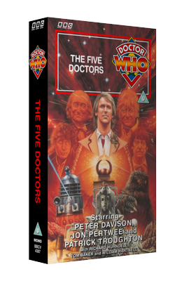 My original cover for The Five Doctors