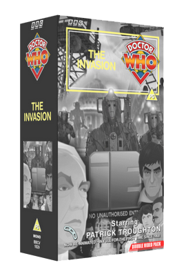 My VHS cover for The Invasion as animated for DVD release by Cosgrove Hall