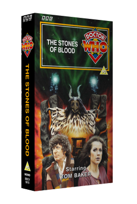 My original cover for The Stones of Blood