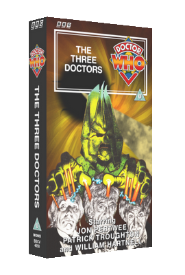 My original cover for The Three Doctors