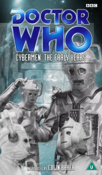 My cover for Cybermen: The Early Years, photo-montage and graphic spine