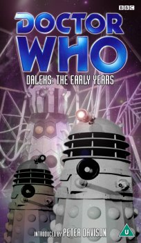 My cover for Daleks: The Early Years, photo-montage and graphic spine