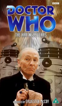 My cover for The Hartnell Years, photo-montage with graphic spine