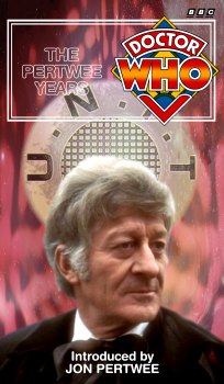 My cover for The Pertwee Years, photo-montage with graphic spine