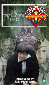 My cover for The Troughton Years, photo-montage with graphic spine