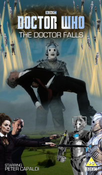 VHS cover for The Doctor Falls
