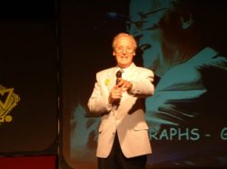 "And now - from Norwich - it's the quiz of the week!" - actor, host and comedian Nicholas Parsons was a surprise guest who was able to make it this year