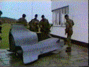 Troops guard the recovered Vodyanoi