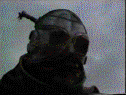 A closeup of the deranged Vodyanoy pilot, with the damaged connection clearly visible