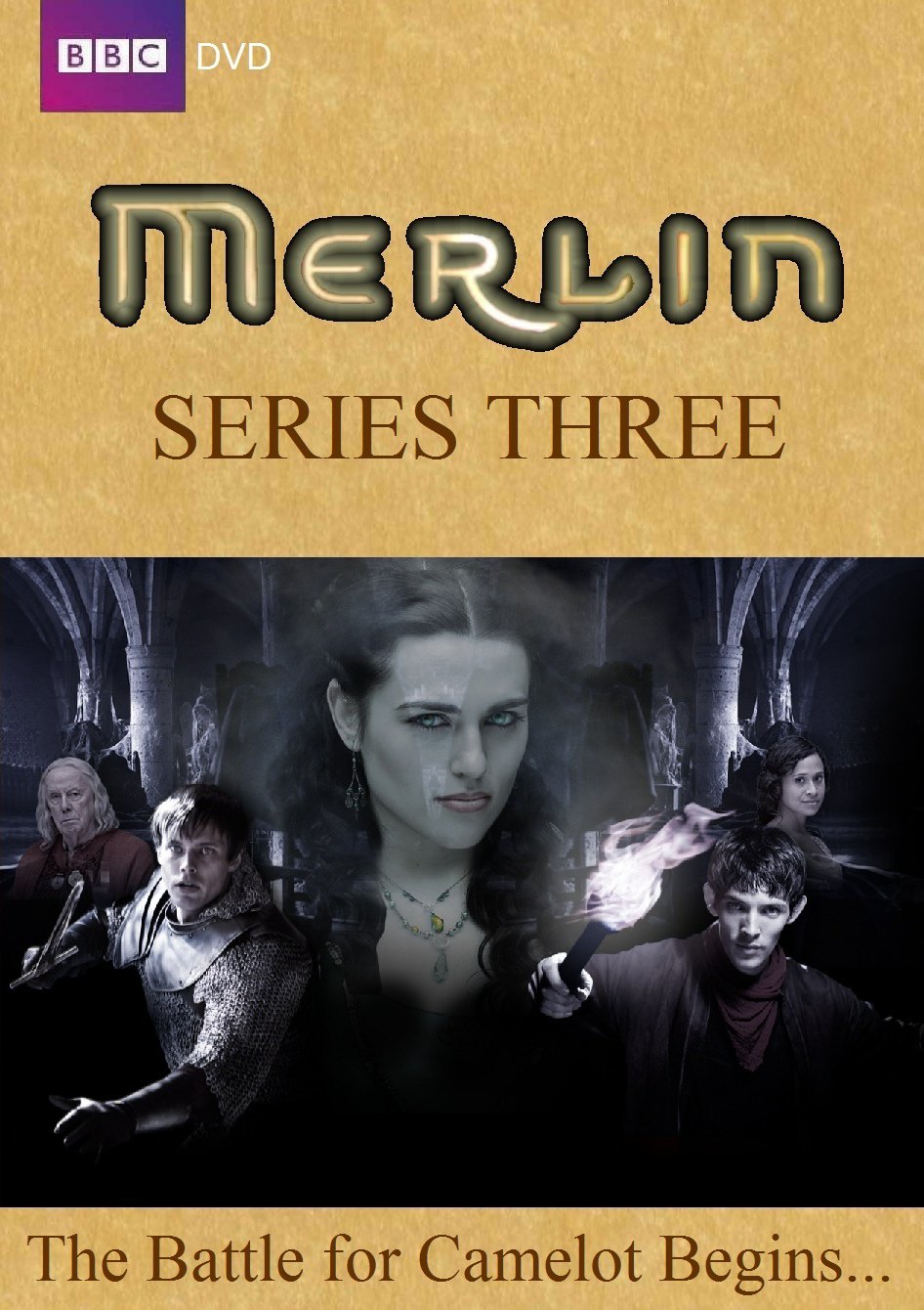 Adam Taylor-Creek's DVD cover for Merlin - Series 3