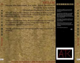 Adam Taylor-Creek's back CD sleeve for the Radio 4 audio Asylum