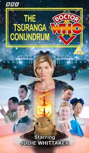 Benjamin's retro VHS cover for The Tsuranga Conundrum