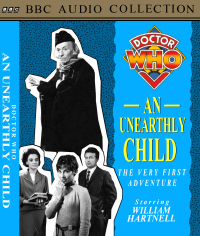 Michael's BBC Audio Collection cassette cover for An Unearthly Child, images (c) BBC