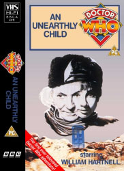 Michael's audio cassette cover for An Unearthly Child, art by Alister Pearson