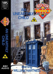Michael's audio cassette cover for An Unearthly Child, art by Andrew Skilleter