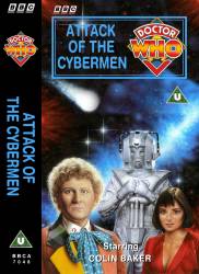 Michael's audio cassette cover for Attack of the Cybermen, artwork by Colin Howard