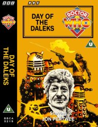 Michael's audio cassette cover for Day of the Daleks, art by Chris Achilleos