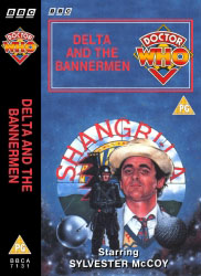 Michael's audio cassette cover for Delta and the Bannermen, art by Alister Pearson